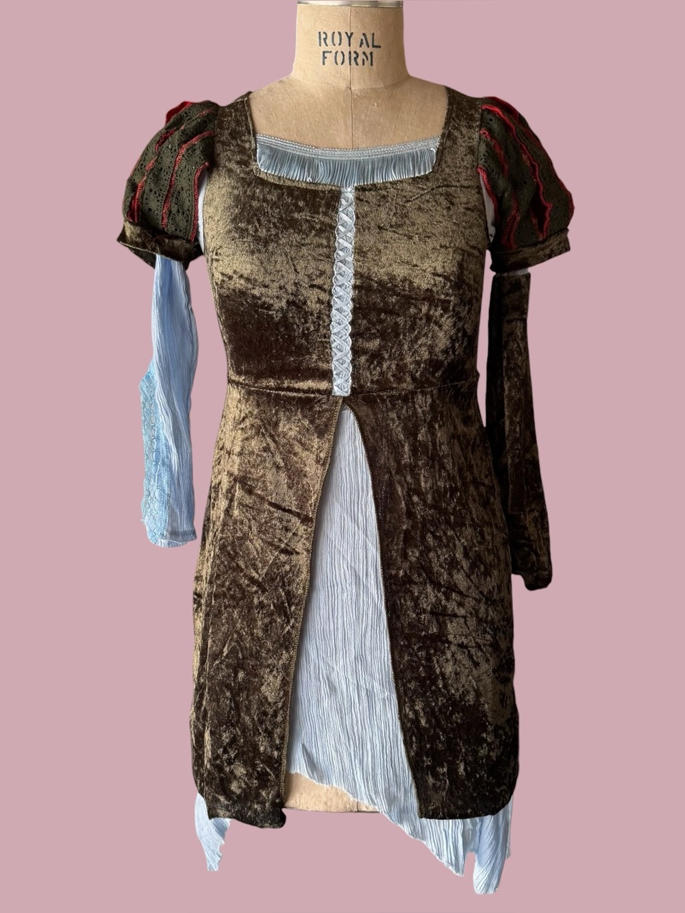 Snow White and the Huntsman Olive Green Velvet Princess Dress Halloween Costume